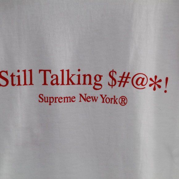 SUPREME Still Talking Tee White/Red SS22 - Picture 3 of 8